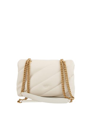Classic Love Bag Puff Pinko in nappa bianca in DONNA