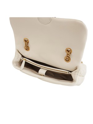 Classic Love Bag Puff Pinko in nappa bianca in DONNA