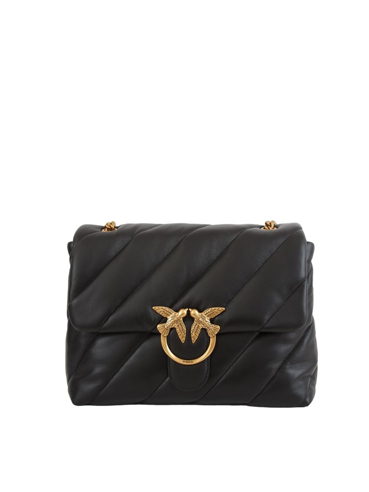 Big Love Bag Puff Pinko in nappa nera