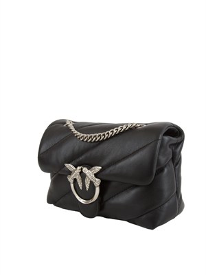 Borsa Mini Love Bag Pinko in nappa nera in DONNA