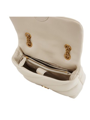 Borsa Mini Love Bag Pinko in nappa bianca in DONNA