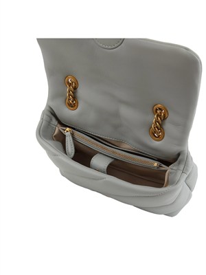 Borsa Mini Love Bag Pinko in nappa grigia in DONNA