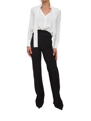 Camicia Elisabetta Franchi in georgette di viscosa avorio in DONNA