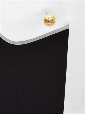 Camicia Elisabetta Franchi in georgette di viscosa avorio in DONNA