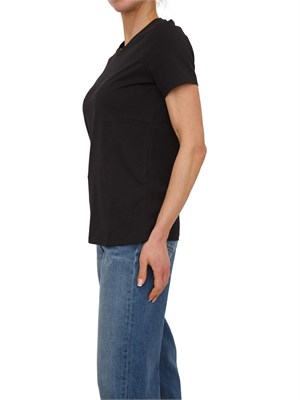 T-shirt Elisabetta Franchi in cotone nero in DONNA