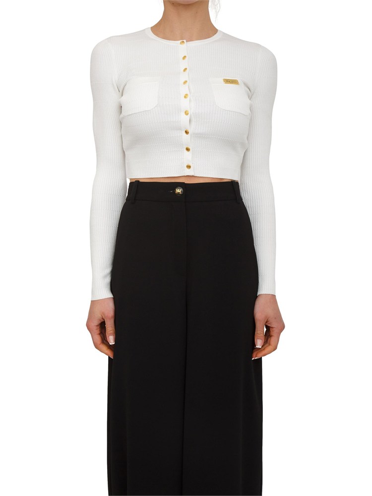 Cardigan avorio Elisabetta Franchi