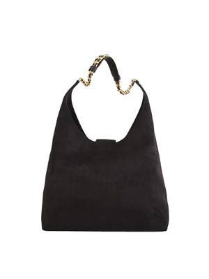 Borsa Elisabetta Franchi in suede nera in DONNA