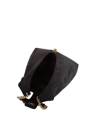 Borsa Elisabetta Franchi in suede nera in DONNA