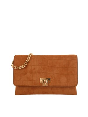 Borsa a tracolla Elisabetta Franchi in suede cuoio in DONNA