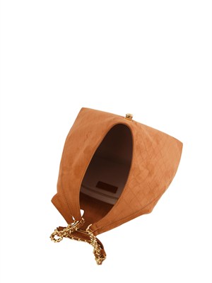 Borsa Elisabetta Franchi in suede cuoio in DONNA
