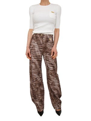 Maglia Elisabetta Franchi in tessuto avorio in DONNA