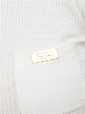 Maglia Elisabetta Franchi in tessuto avorio in DONNA