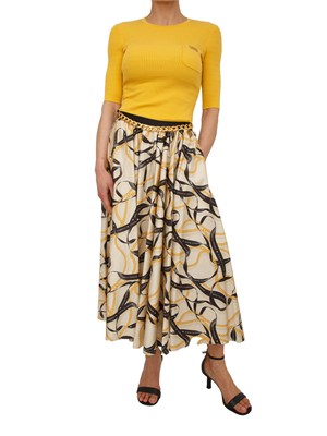 Maglia Elisabetta Franchi in tessuto giallo in DONNA