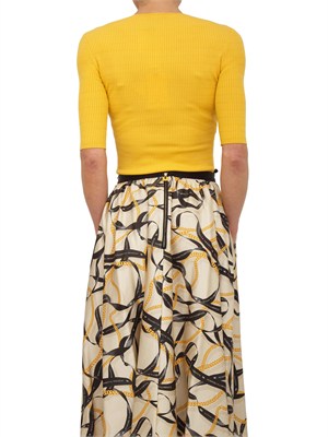 Maglia Elisabetta Franchi in tessuto giallo in DONNA