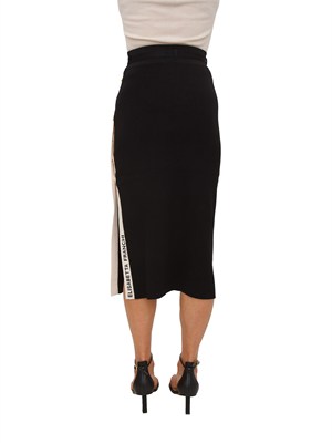Gonna nera midi in maglia Elisabetta Franchi in DONNA