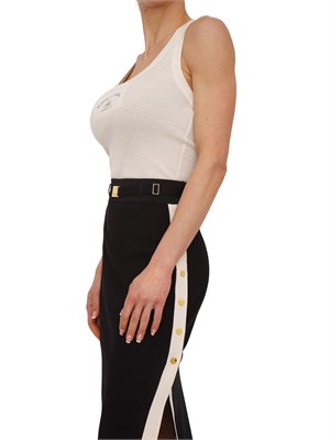 Top Elisabetta Franchi in maglia burro in DONNA