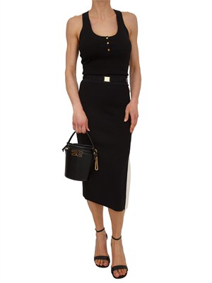 Top Elisabetta Franchi in maglia nero in DONNA