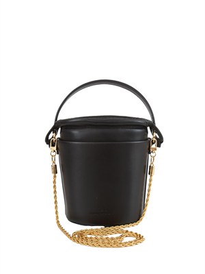 Borsa a secchiello Elisabetta Franchi in ecopelle nera in DONNA