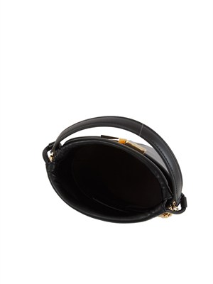 Borsa a secchiello Elisabetta Franchi in ecopelle nera in DONNA