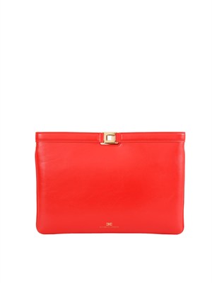 Borsa Elisabetta Franchi in ecopelle rossa in DONNA