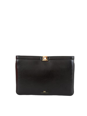 Borsa Elisabetta Franchi in ecopelle nera in DONNA