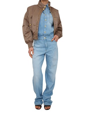 Tuta Elisabetta Franchi in denim medio effetto used in DONNA