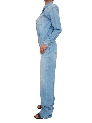 Tuta Elisabetta Franchi in denim medio effetto used in DONNA