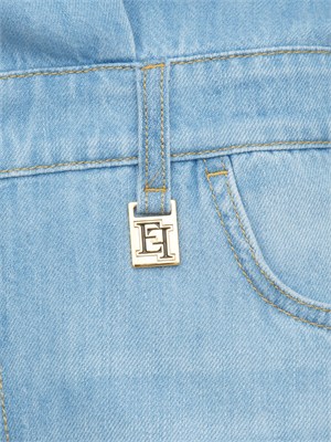 Tuta Elisabetta Franchi in denim medio effetto used in DONNA