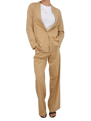 Pantaloni Elenia Nenette in tessuto beige in DONNA