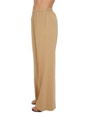 Pantaloni Elenia Nenette in tessuto beige in DONNA