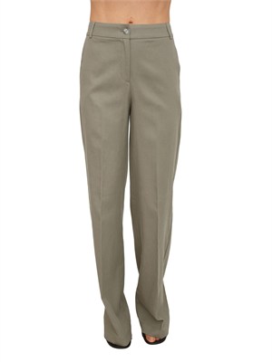 Pantaloni Erica Nenette in misto cotone verde in DONNA