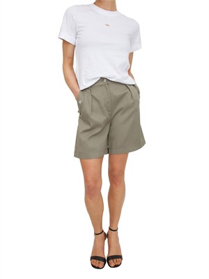 Shorts Ettore Nenette in misto cotone verde in DONNA