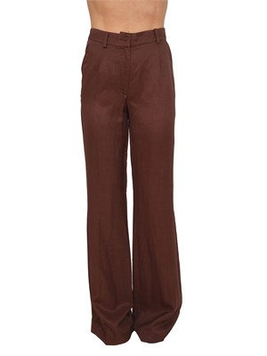 Pantaloni Ecco Nenette in viscosa leggera marroni in DONNA