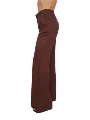 Pantaloni Ecco Nenette in viscosa leggera marroni in DONNA