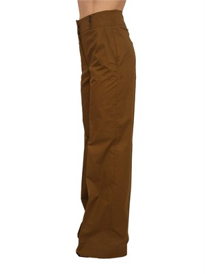 Pantaloni Emon Nenette in cotone verde in DONNA