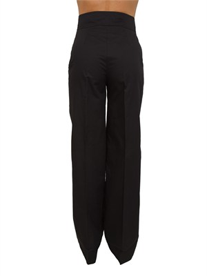 Pantaloni Emon Nenette in cotone nero in DONNA