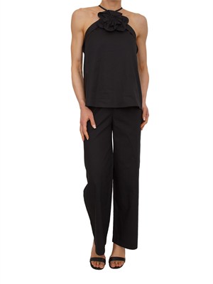 Pantaloni Elettra Nenette in cotone nero in DONNA