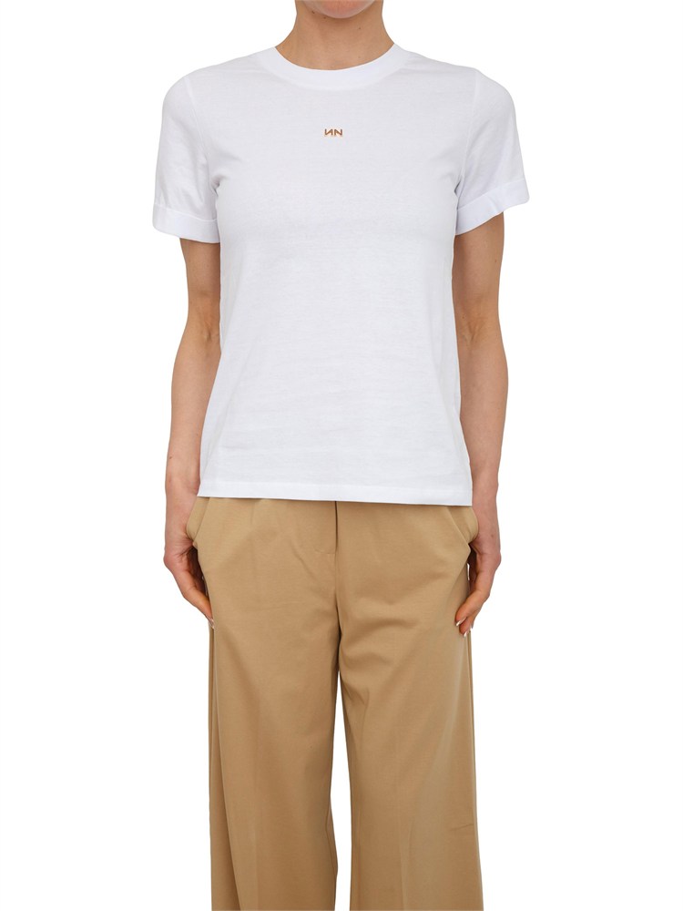 T-shirt Damas Nenette in cotone bianco con logo