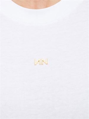 T-shirt Damas Nenette in cotone bianco con logo in DONNA