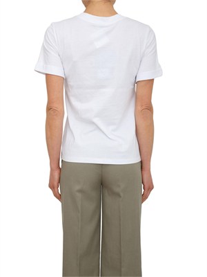 T-shirt Diuk Nenette in cotone bianco con applicazioni in DONNA