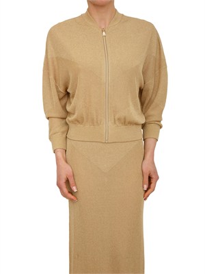 Giacca in maglia Limoncello Nenette in lurex oro in DONNA