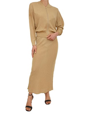 Giacca in maglia Limoncello Nenette in lurex oro in DONNA