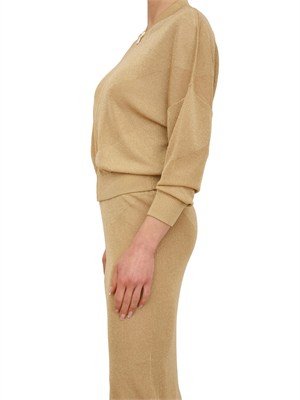 Giacca in maglia Limoncello Nenette in lurex oro in DONNA