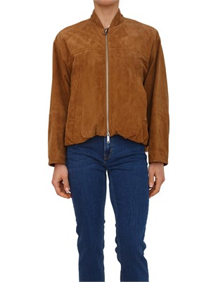 Giubbino Orata Marella in camoscio cammello in DONNA