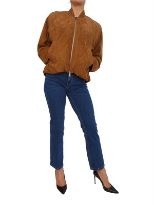 Giubbino Orata Marella in camoscio cammello in DONNA