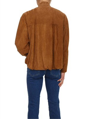 Giubbino Orata Marella in camoscio cammello in DONNA