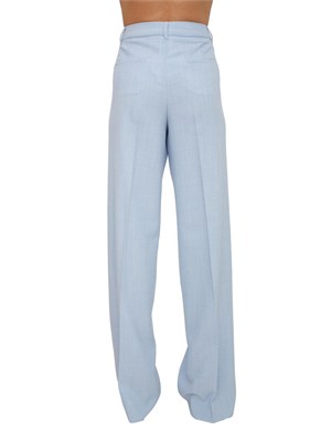 Pantalone Giunchi Marella in tela sttetch celeste effetto malfilÉ in DONNA