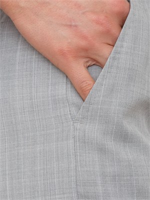 Pantalone Giunchi Marella in tela sttetch grigia effetto malfilÉ in DONNA