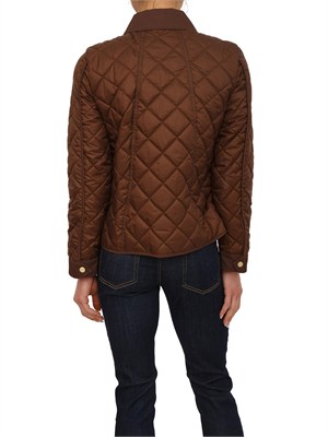 Piumino trapuntato Asti Marella in tessuto antigoccia marrone in DONNA