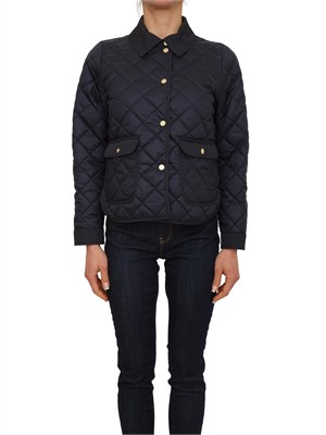 Piumino trapuntato Asti Marella in tessuto antigoccia blu in DONNA